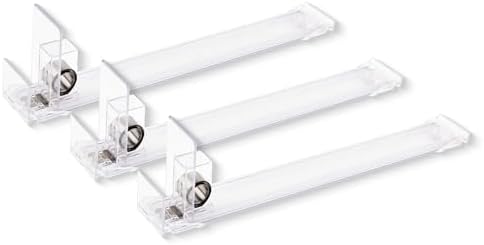 3-Pack 15-inch Light Spring-Loaded Shelf Pushers (1-6 oz)