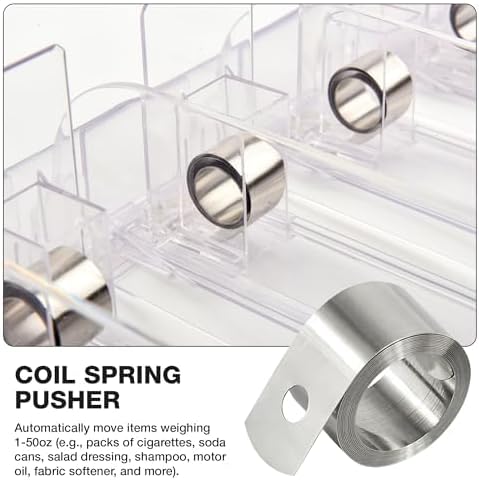 3-Pack 15-inch Light Spring-Loaded Shelf Pushers (1-6 oz)