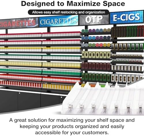 3-Pack 15-inch Light Spring-Loaded Shelf Pushers (1-6 oz)