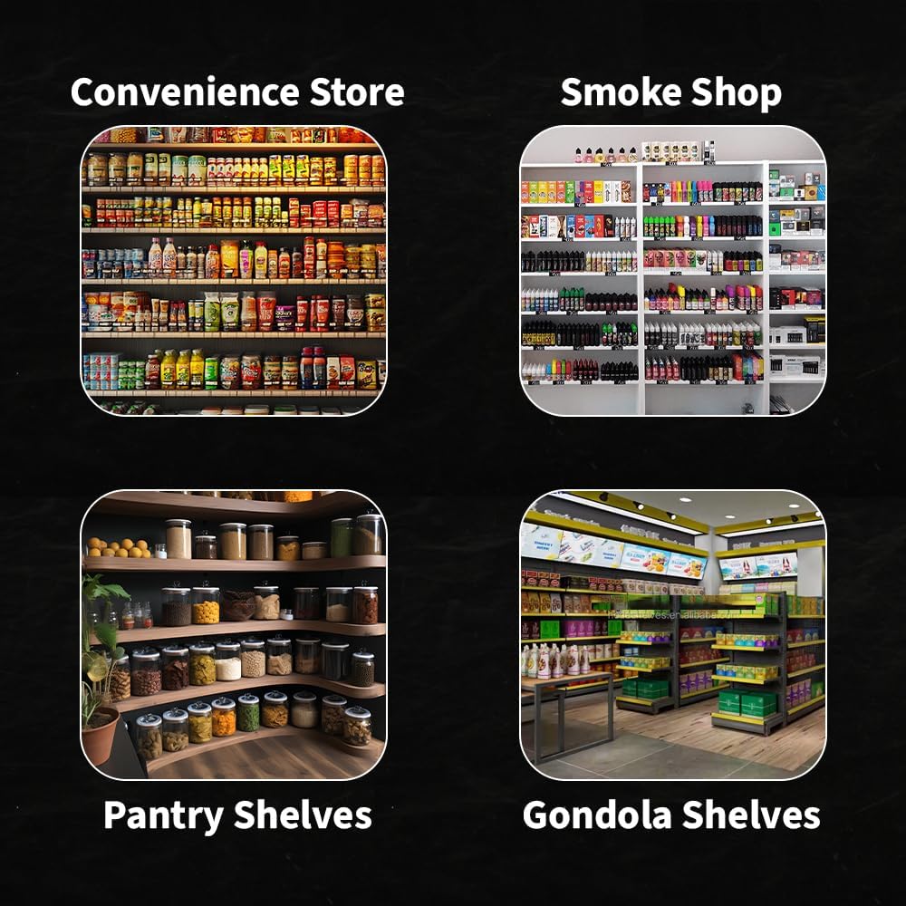 Pack of 3 T-Rails for Shelf Pusher, Good for Cigarette Display