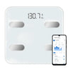NextLevel Fit White Smart Scale, Digital Weight Scale - Easy Syncs with Bluetooth with Free App