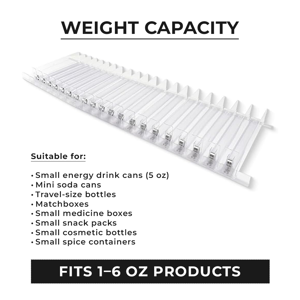 NEXTLEVEL FIT 15-Pack 3FT, 3N Spring-Loaded Shelf Pushers for 15IN Gondola Shelves – Weight Capacity Up to 1–6 oz Products | B0DYCXFFJ1