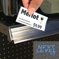 Transparent Shelf Label Price Tag Strips Non-Adhesive, Product Display Tray Clear Plastic PVC Front & Back Strip (50 pk)
