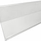 Transparent Shelf Label Price Tag Strips Non-Adhesive, Product Display Tray Clear Plastic PVC Front & Back Strip (50 pk)