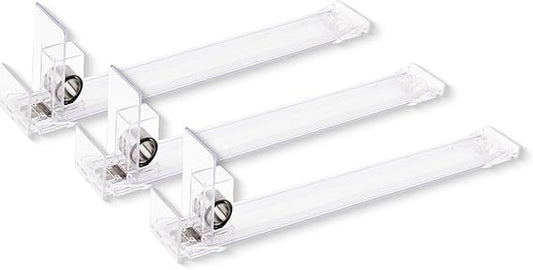 NEXTLEVEL FIT Shelf Pusher Accessory – 3N Pack of 3 Spring Loaded Shelf Pusher for 12IN Gondola Shelf, Weight Capacity 1 to 6 OZ
