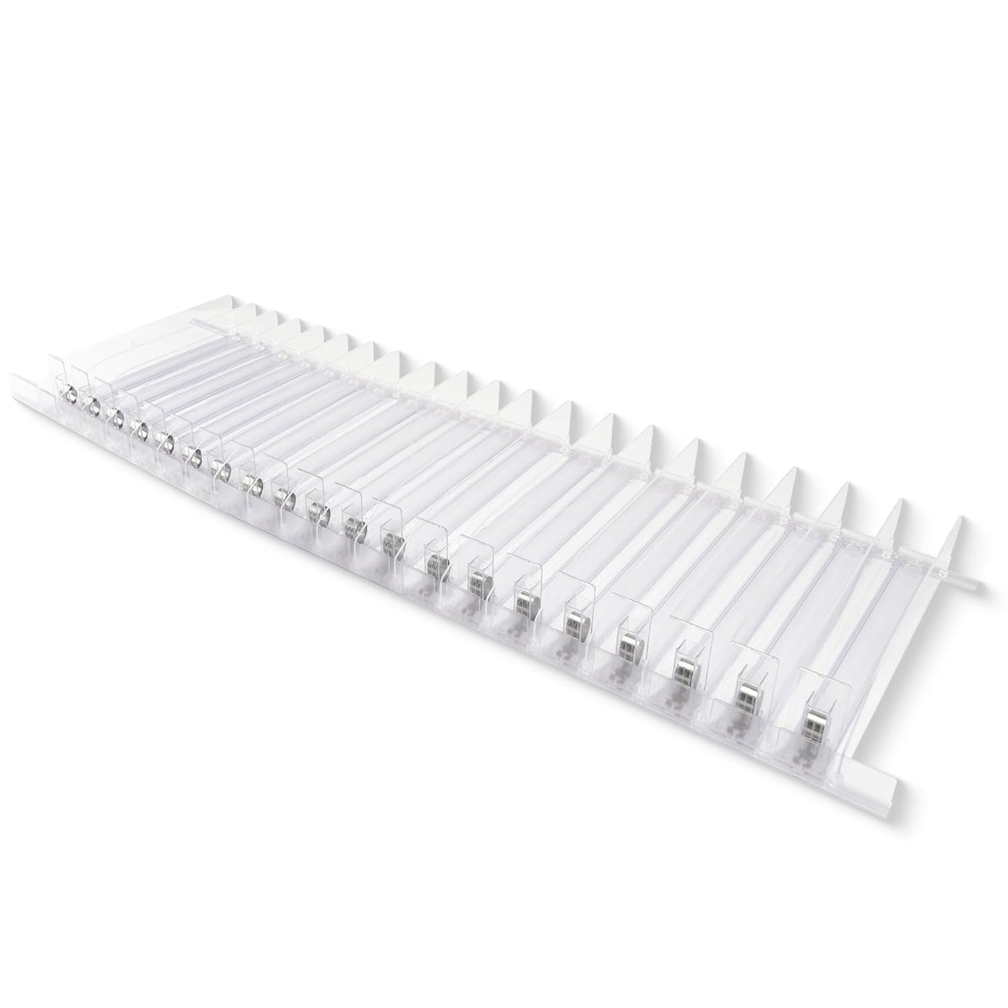 Shelf Pushers Set - Hardware Accessories for Smoke Shop, Convenience Store - Cigarette Display Dispenser Organizer -  for Shelves 15x48 & Above - 20-Pack Pushers for [1-6 oz] Products