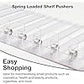 NEXTLEVEL FIT Shelf Pusher Accessory – 3N Pack of 3 Spring Loaded Shelf Pusher for 12IN Gondola Shelf, Weight Capacity 1 to 6 OZ