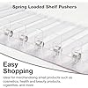 NEXTLEVEL FIT Shelf Pusher Accessory – 3N Pack of 3 Spring Loaded Shelf Pusher for 12IN Gondola Shelf, Weight Capacity 1 to 6 OZ