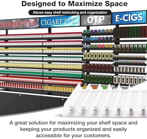 NEXTLEVEL FIT 15-Pack 3FT, 3N Spring-Loaded Shelf Pushers for 15IN Gondola Shelves – Weight Capacity Up to 1–6 oz Products | B0DYCXFFJ1