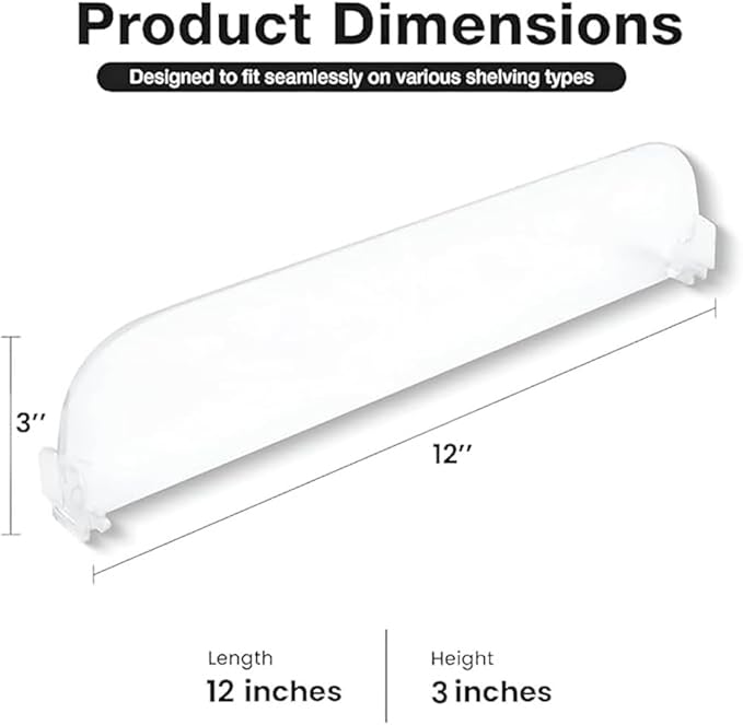 3 Pack Gondola Shelf Dividers for 12" Shelves & Above