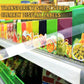 Transparent Shelf Label Price Tag Strips Non-Adhesive, Product Display Tray Clear Plastic PVC Front & Back Strip (50 pk)