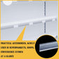 Transparent Shelf Label Price Tag Strips Non-Adhesive, Product Display Tray Clear Plastic PVC Front & Back Strip (50 pk)