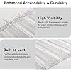 NEXTLEVEL FIT Shelf Pusher Accessory – 3N Pack of 3 Spring Loaded Shelf Pusher for 12IN Gondola Shelf, Weight Capacity 1 to 6 OZ