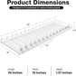 15-Pack Spring Loaded Shelf Pushers Kit for Gondola | 3 FT, 15 IN Long for [29-38 Oz]