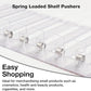 15-Pack Spring Loaded Shelf Pushers Kit for Gondola | 3 FT, 15 IN Long for [29-38 Oz]