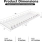 15-Pack Spring Loaded Shelf Pushers Kit for Gondola | 3FT, 12in Long Pushers for 13-18 Oz Products | Retail Store Shelf Organizers