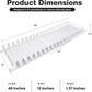20-Pack Spring Loaded Gondola Shelf Pusher Kit | 4FT, 12in Long for 13-18 Oz Products | Acrylic Automatic Display Rack for Convenience Stores
