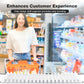 20-Pack Spring Loaded Gondola Shelf Pusher Kit | 4FT, 12in Long for 13-18 Oz Products | Acrylic Automatic Display Rack for Convenience Stores