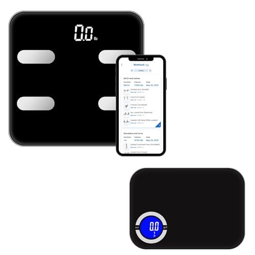 Smart fitness combo by NextLevel Fit App! Smart body weight scale and smart nutrition scale that can connect  with application via Bluetooth.