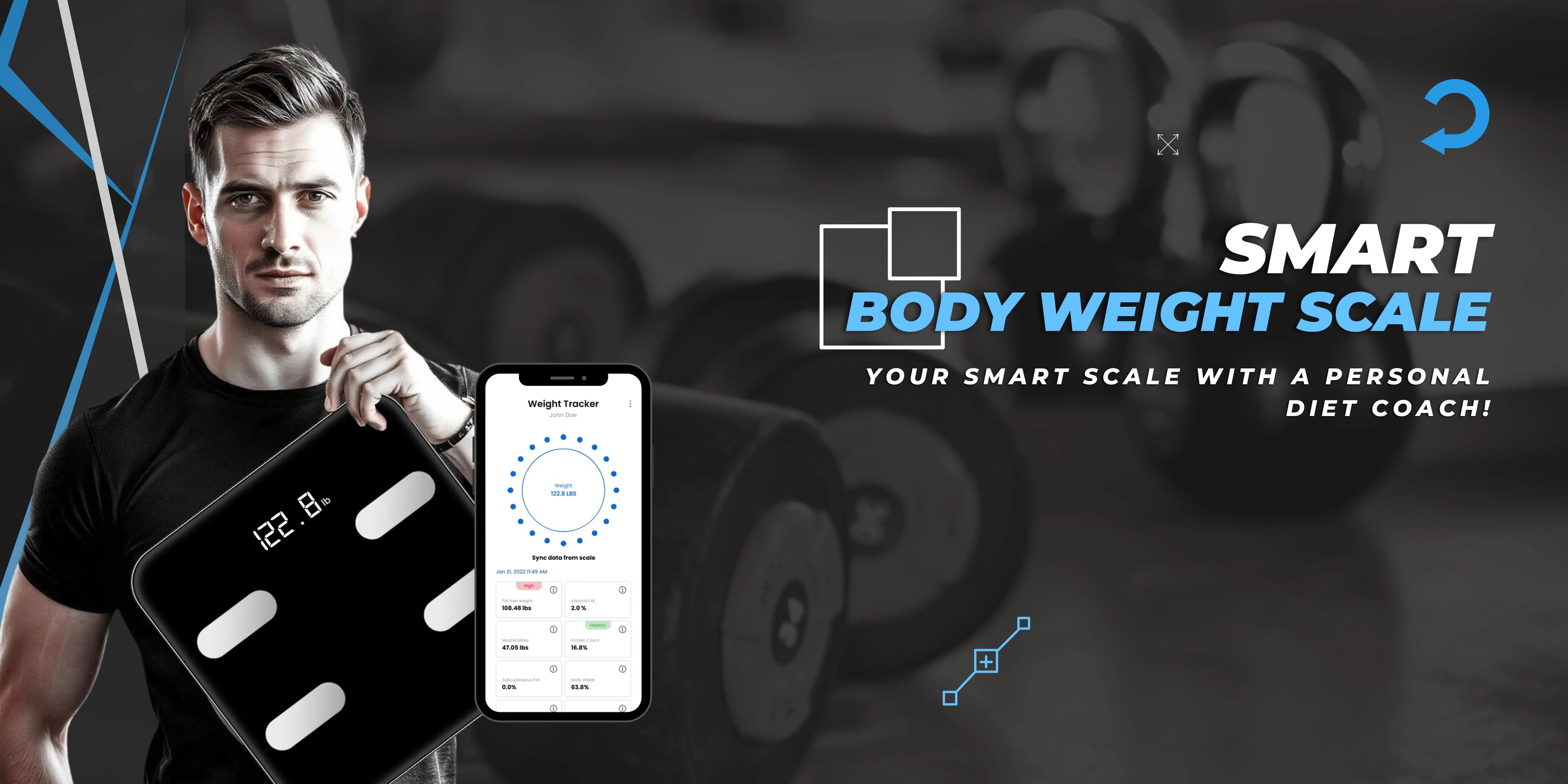 Bluetooth smart body weight scale