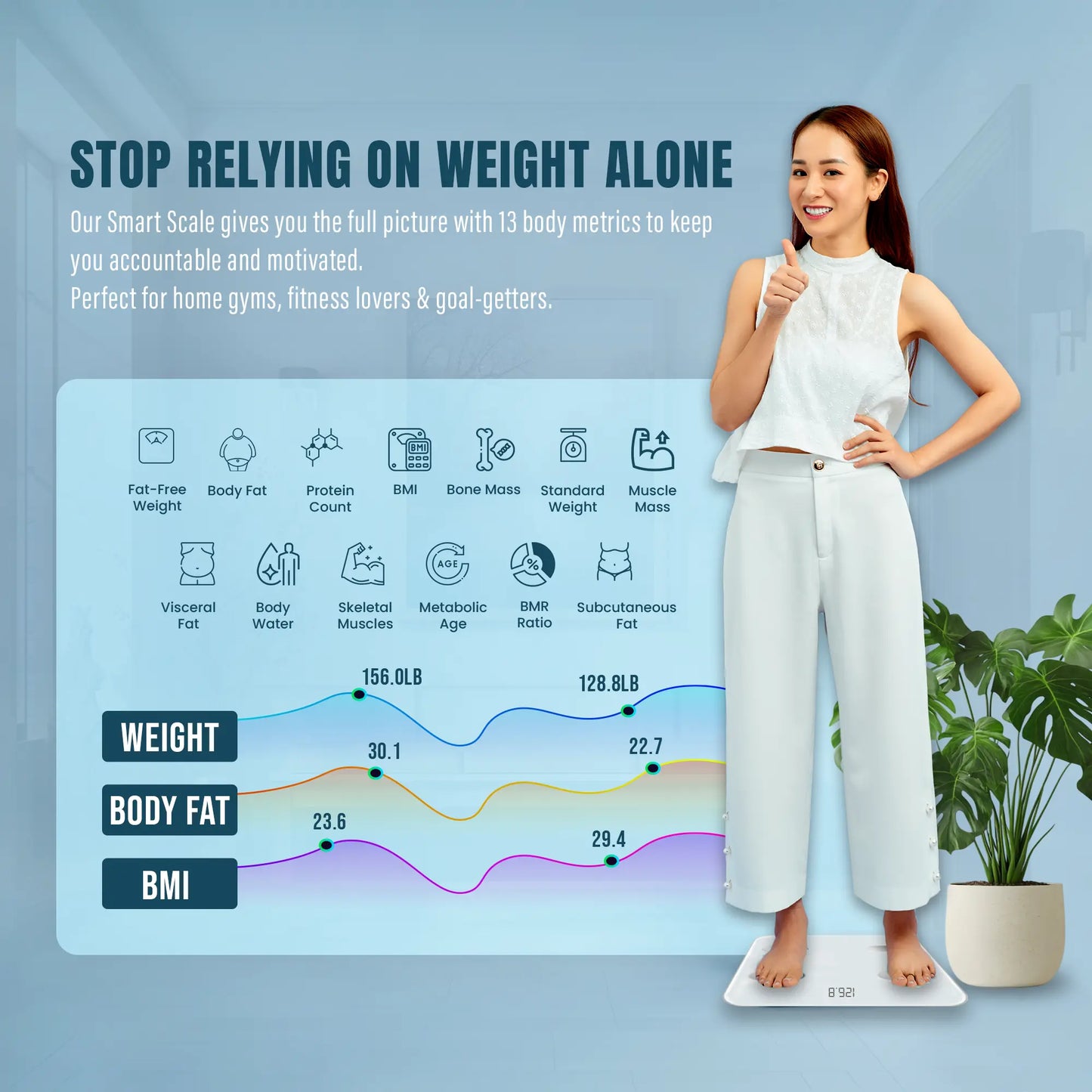 NextLevel Fit Body Weight Scales (Pack of 2, Black) – Smart Digital Bathroom Scales for Accurate Weight Tracking