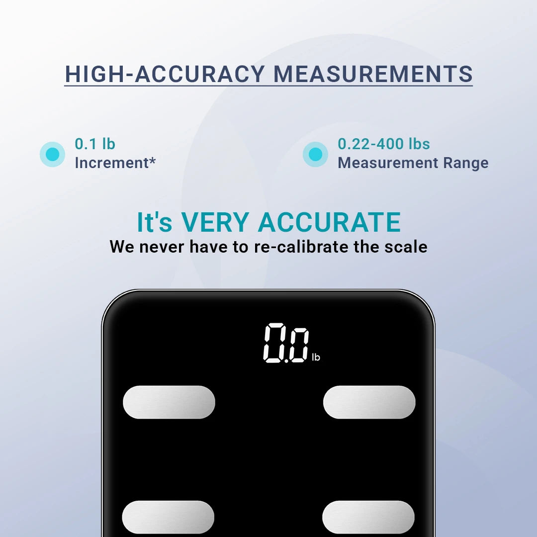 NextLevel Fit Smart BMI Scale (Black & White Combo) – Digital Body Weight Analyzer with App Sync